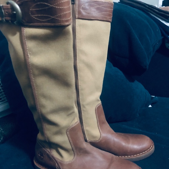 Timberland canvas and leather heavy duty boots - Picture 2 of 8